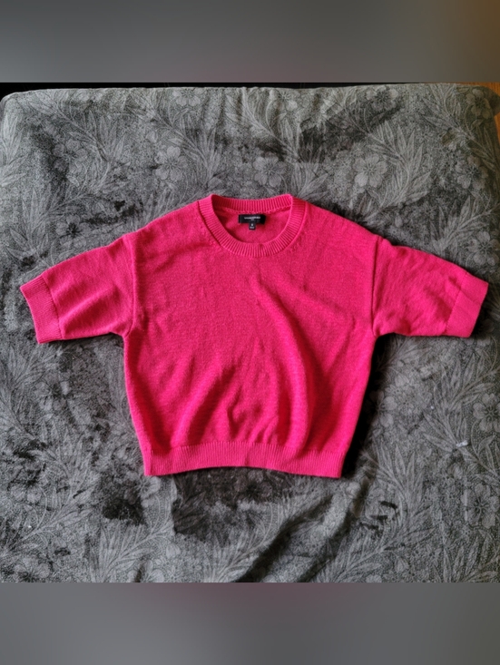 Banana Republic Sweaters - Banana Republic | Bright Pink Short Sleeve Sweater